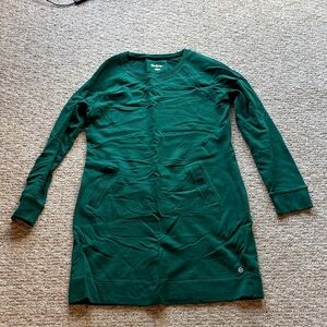 Dark Green Long Sleeve  Dress